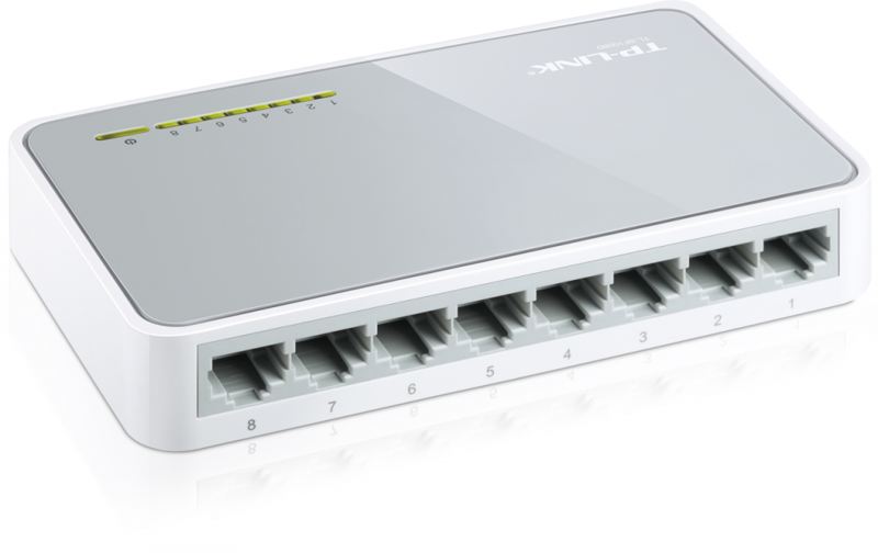 TP-LINK OMADA TL-SF1008D, 8 Port, Megabit, Yönetilemez, Masaüstü Switch