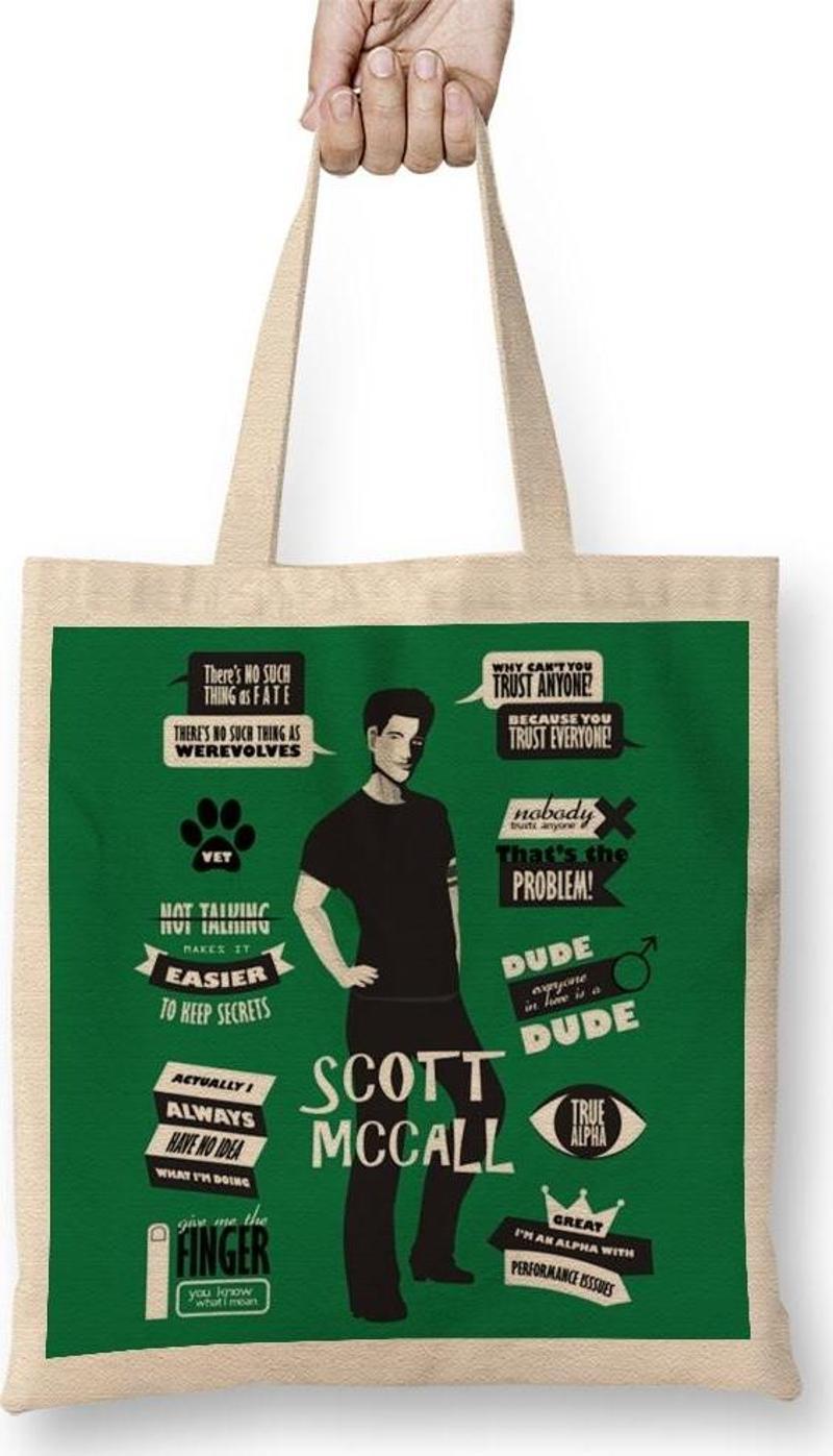 Scott Mccall Teen Wolf Lacrosse 11 Bez Çanta Uzun Saplı