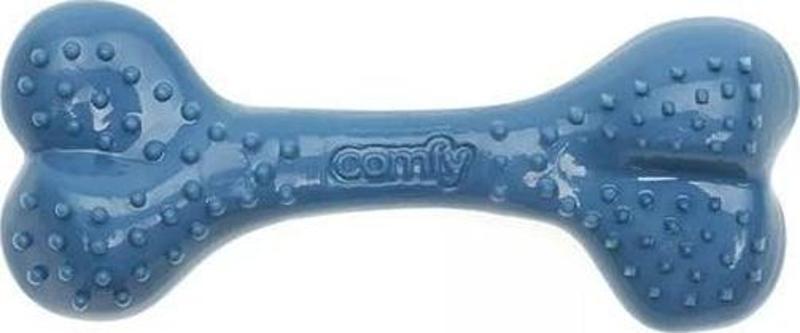 Comfy Toy Kemik Şeklinde Yaban Mersini Aromalı Köpek Oyuncağı Mavi 16.5 Cm