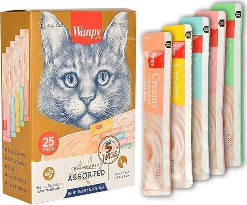 Karışık Sıvı Kedi Ödül Maması 25x14 Gr