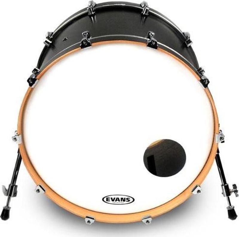 DERİ 22 RESONAT SMOOTH KİCK BEYAZ ÖN DELİKLİ TEK K