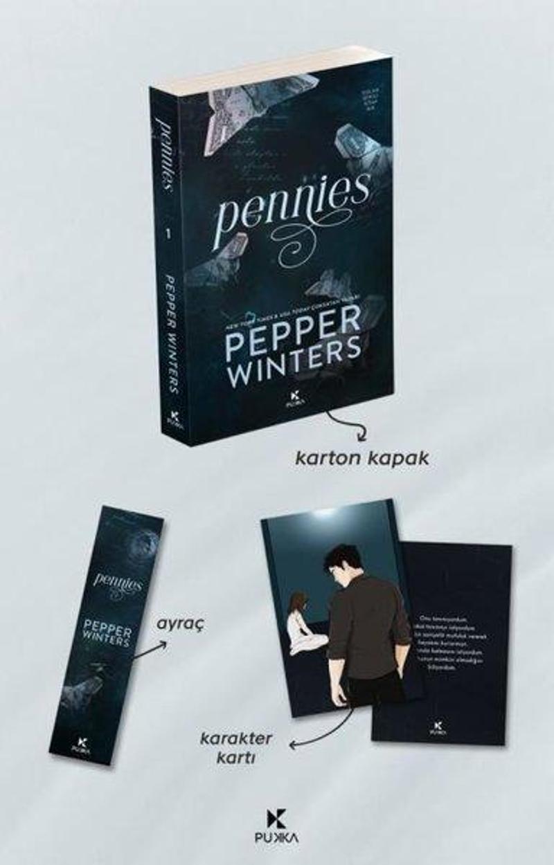 Pennies - Dollar Serisi 1. Kitap - Ayraç ve Karakter Kartı Hediyeli