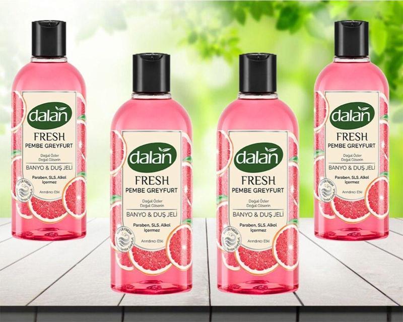 Fresh Pembe Greyfurt Duş Jeli 500 Ml 4 Adet