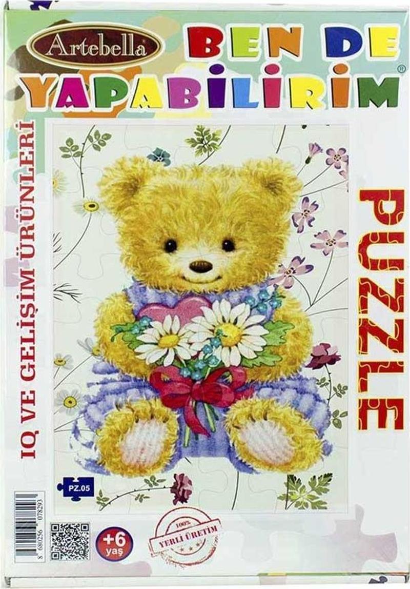 Çocuk Eğitici 24 Parça Puzzle I Ayı +6 Yaş