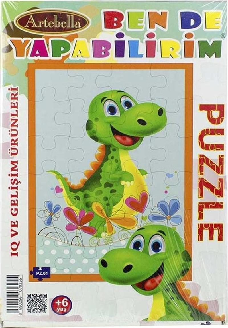 Çocuk Eğitici 24 Parça Puzzle I Dinazor +6 Yaş