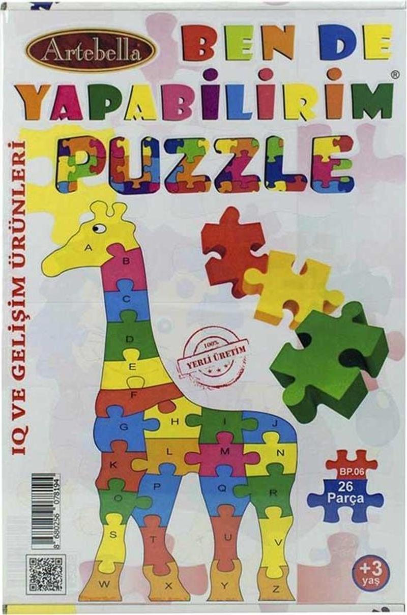 Çocuk Eğitici 24 Parça Puzzle I Zürafa +3 Yaş