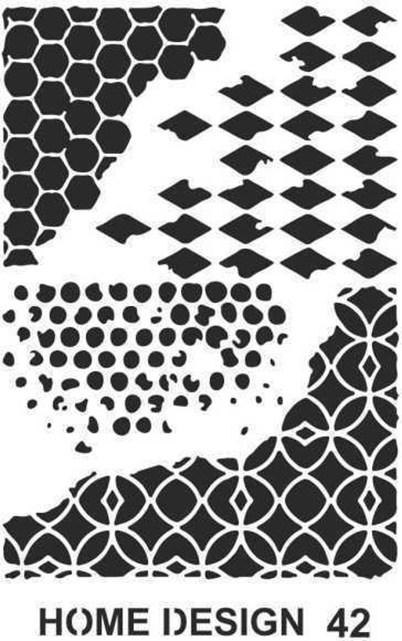 Stencil Home Design H42 35x50 cm