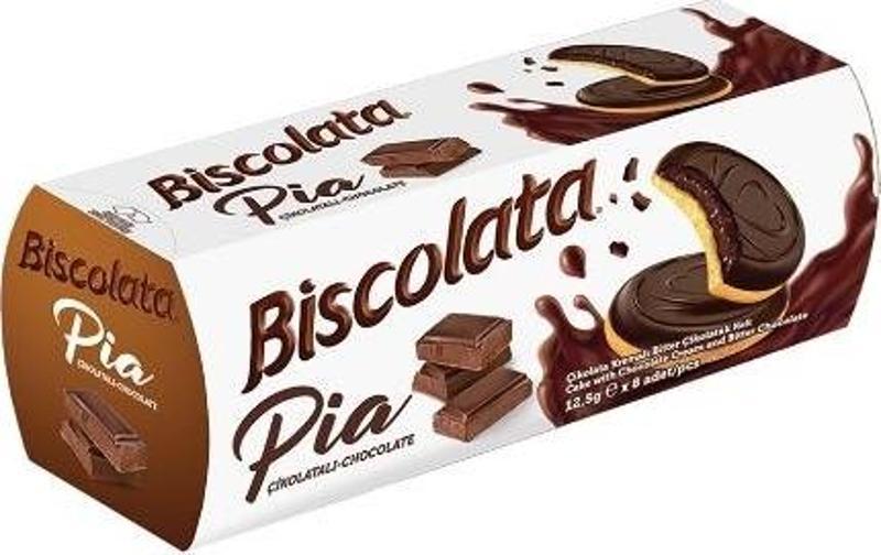 Biscolata Pia Çikolatalı 100 Gr. (24'lü)