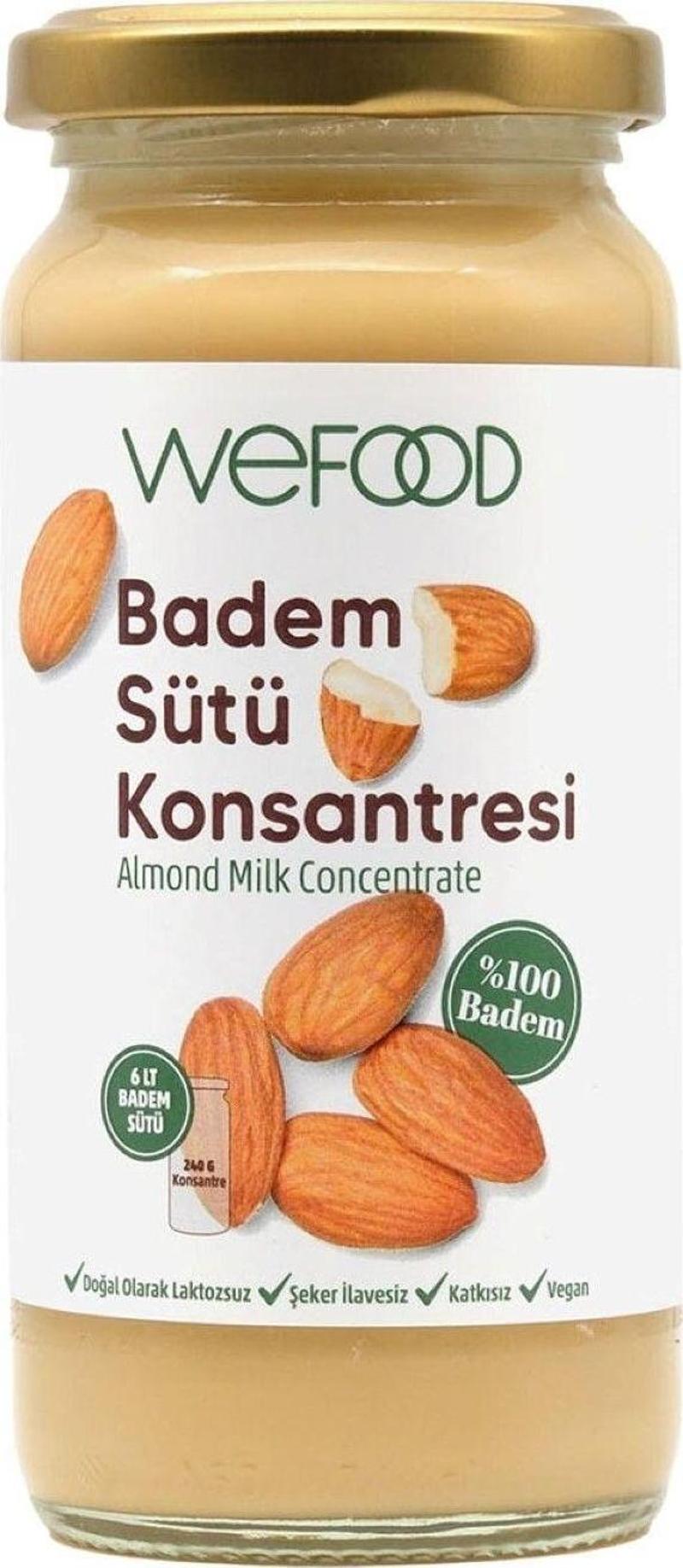 Badem Sütü Konsantresi (%100 Badem) 240 Gr 2'Li