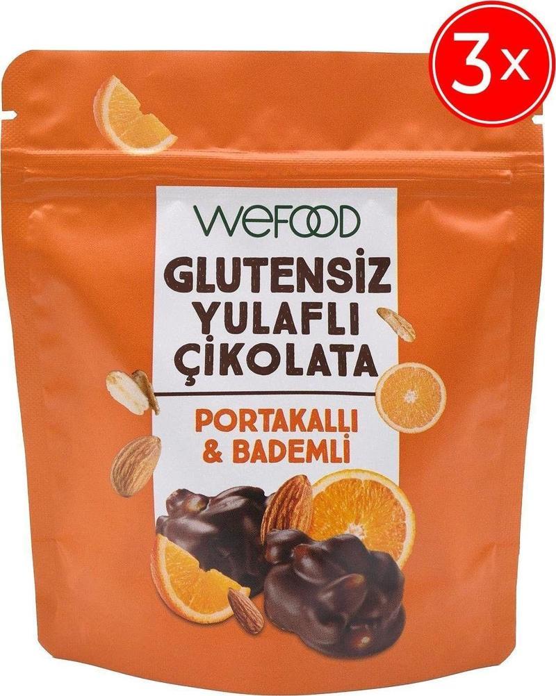 Glutensiz Yulaflı Çikolata Portakallı & Bademli 40 Gr 3'Lü