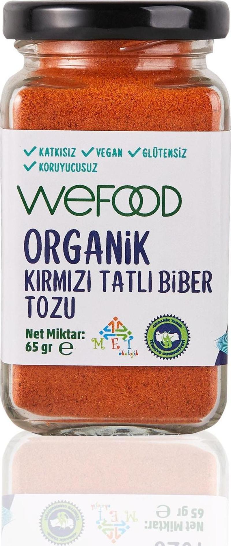 Organik Kırmızı Tatlı Biber Tozu 65 Gr