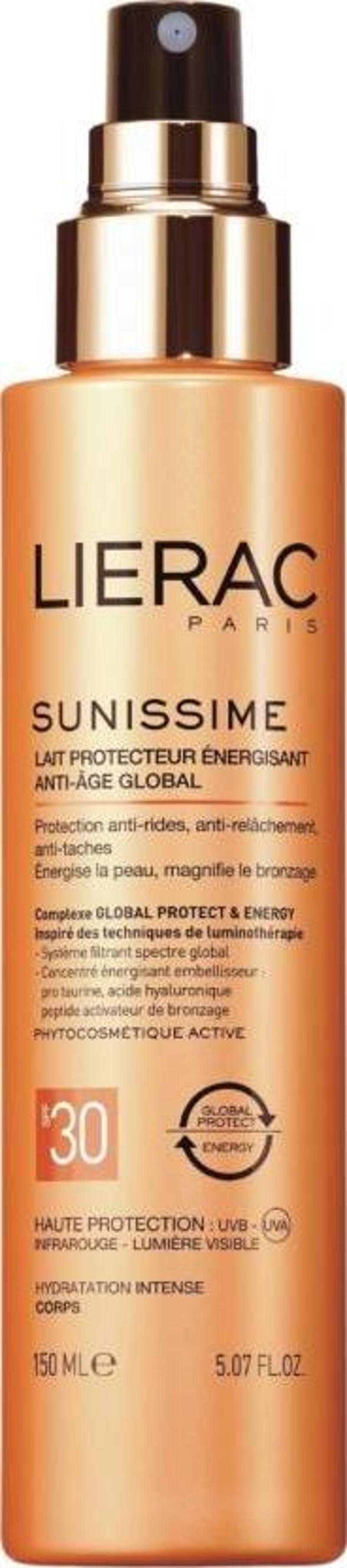 LIERAC Sunissime Energizing Protective Milk SPF30 150 ml