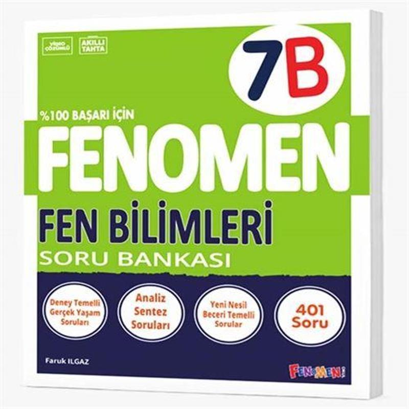 Fenomen Okul 2024 7. Sınıf Fen Bilimleri B İleri Düzey Soru Bankası