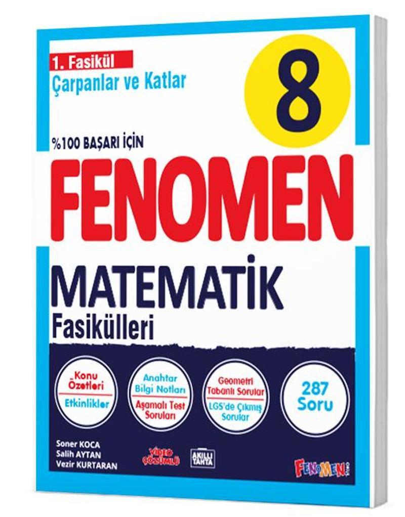 Fenomen Okul 2024 8. Sınıf Matematik 1. Fasikül Çarpanlar Ve Katlar