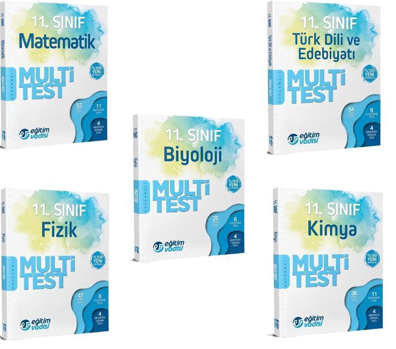 Eğitim Vadisi 11. Sınıf Sayısal Multi Test Yaprak Test Seti Yeni 2022