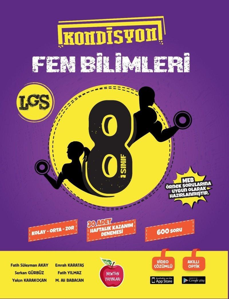 Newton 8. Sınıf Fen Bilimleri Kondisyon 30 Deneme 2023