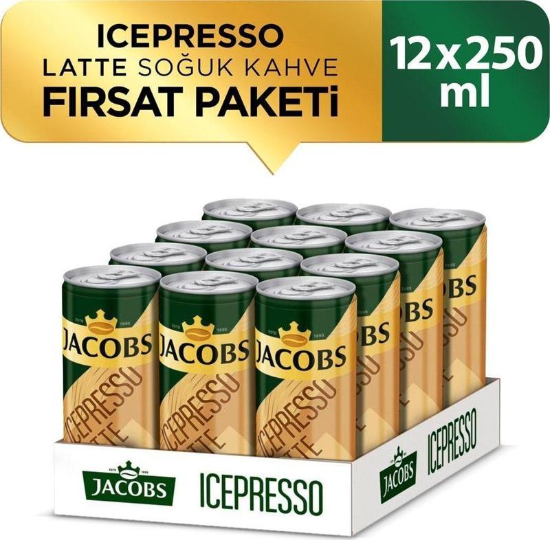 ICEPRESSO LATTE SOĞUK KAHVE 250 ML x 12