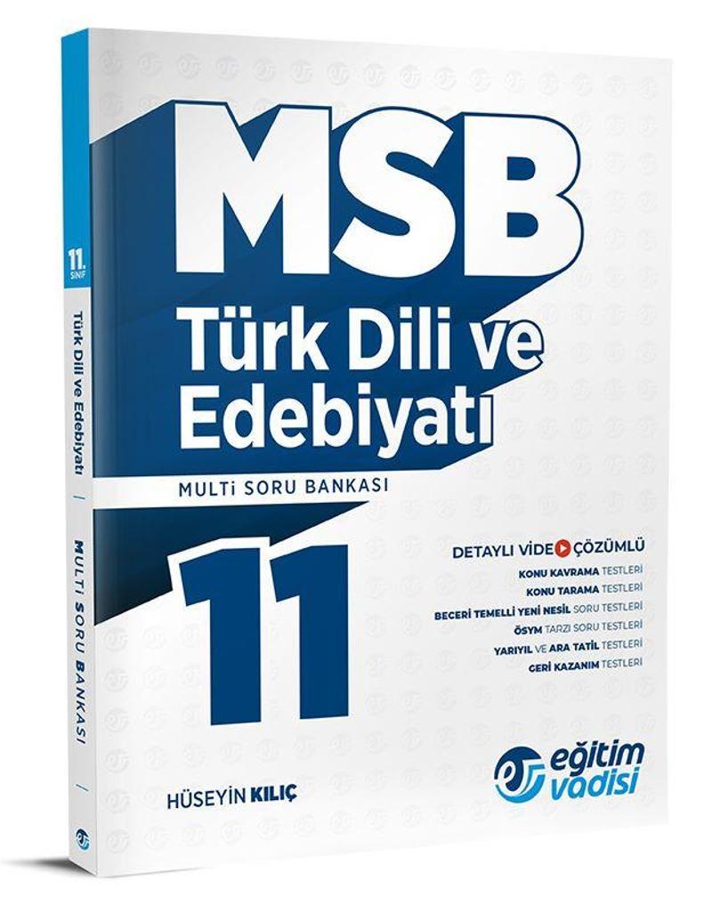 Eğitim Vadisi 2024 11. Sınıf Türk Dili Ve Edebiyatı Multi Soru Bankası