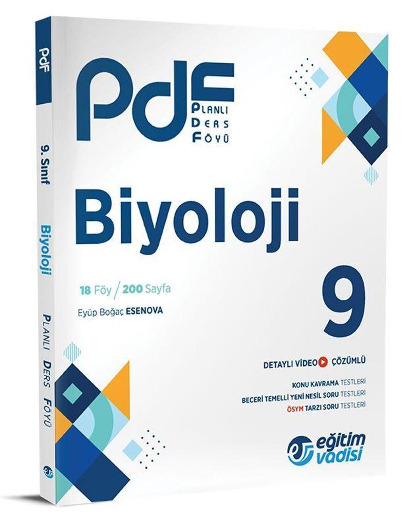 Eğitim Vadisi 2024 9. Sınıf Biyoloji Pdf Planlı Ders Föyü