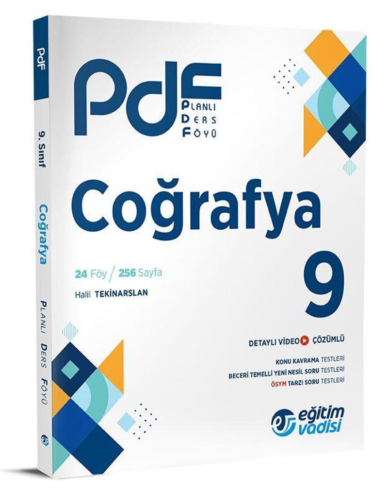 Eğitim Vadisi 2024 9. Sınıf Coğrafya Pdf Planlı Ders Föyü