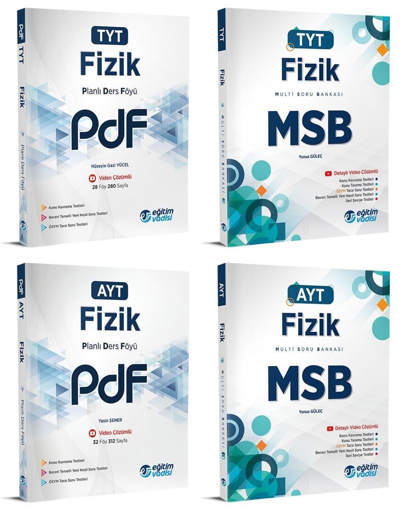 Eğitim Vadisi 2024 Tyt Ayt Fizik Pdf + Msb Seti 4 Kitap