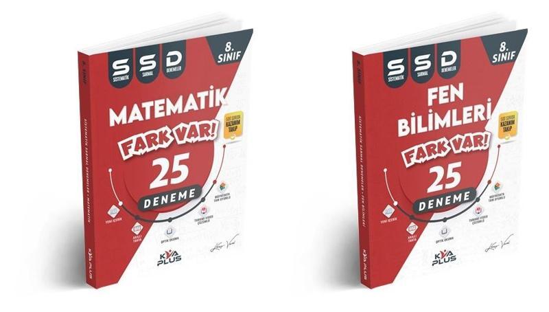 Kva 2024 8. Sınıf Matematik + Fen Bilimleri Sistematik Sarmal Deneme Seti 2 Kitap