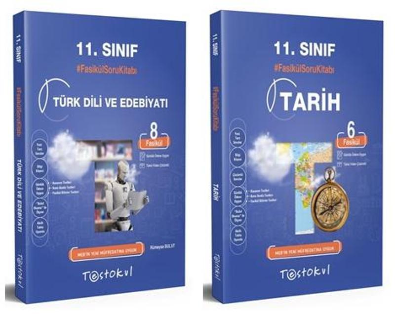 Test Okul 11. Sınıf Edebiyat + Tarih Soru Bankası Seti 2 Kitap 2023