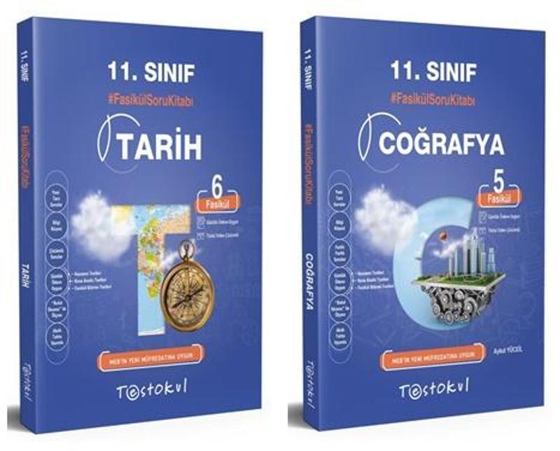 Test Okul 11. Sınıf Tarih + Coğrafya Soru Bankası Seti 2 Kitap 2023