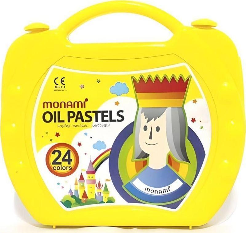 24 Renk Çantalı Pastel Boya ( Sarı Kutu )