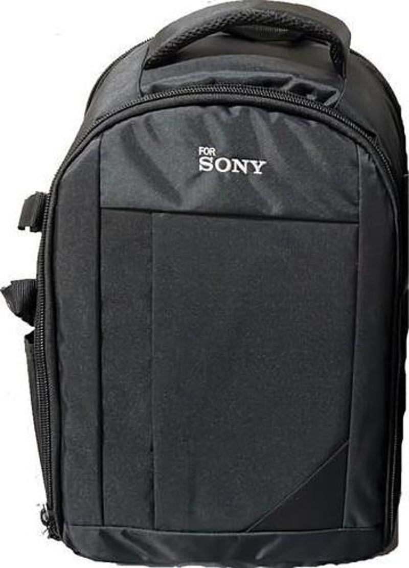 Sony Baskılı Dslr Çanta Laptop Bölmeli