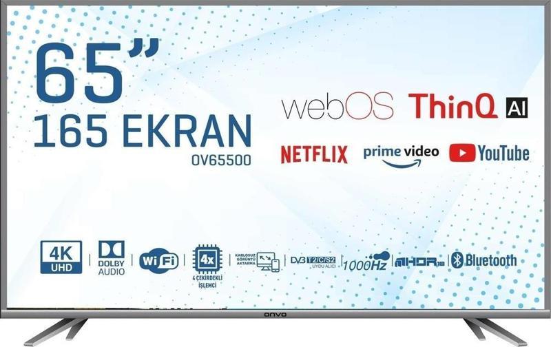 Ov65500 4K Ultra Hd 65" 165 Ekran Uydu Alıcılı Webos Smart Led Tv