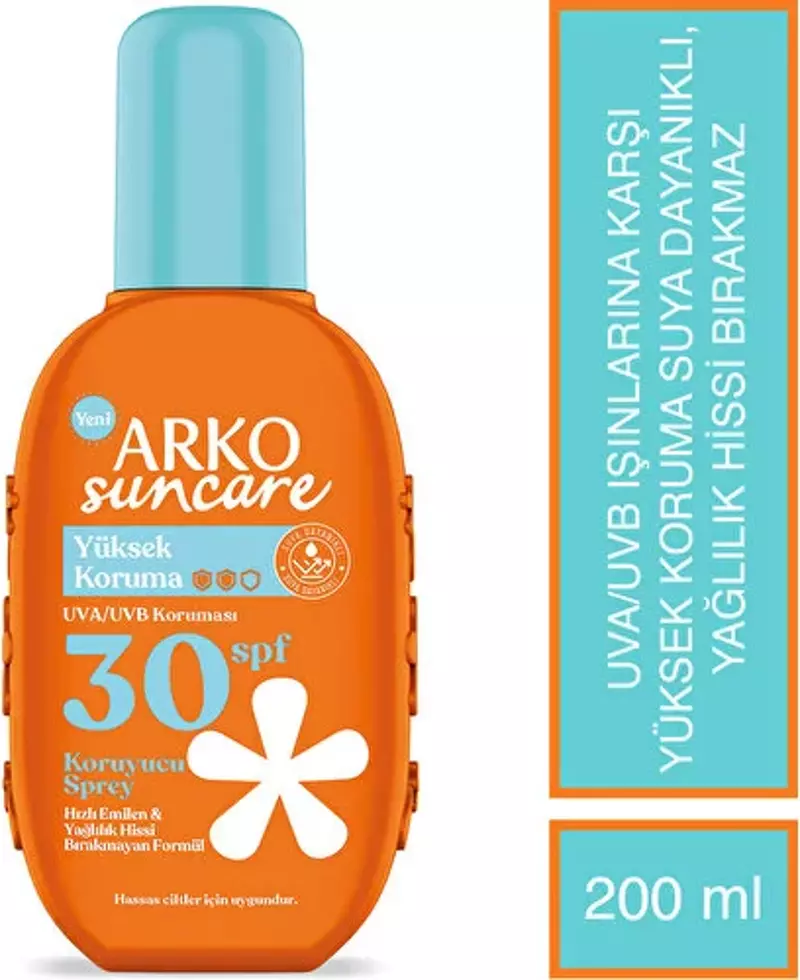 Suncare Spf30+ Yüksek Korumalı Vücut Güneş Spreyi 200 Ml