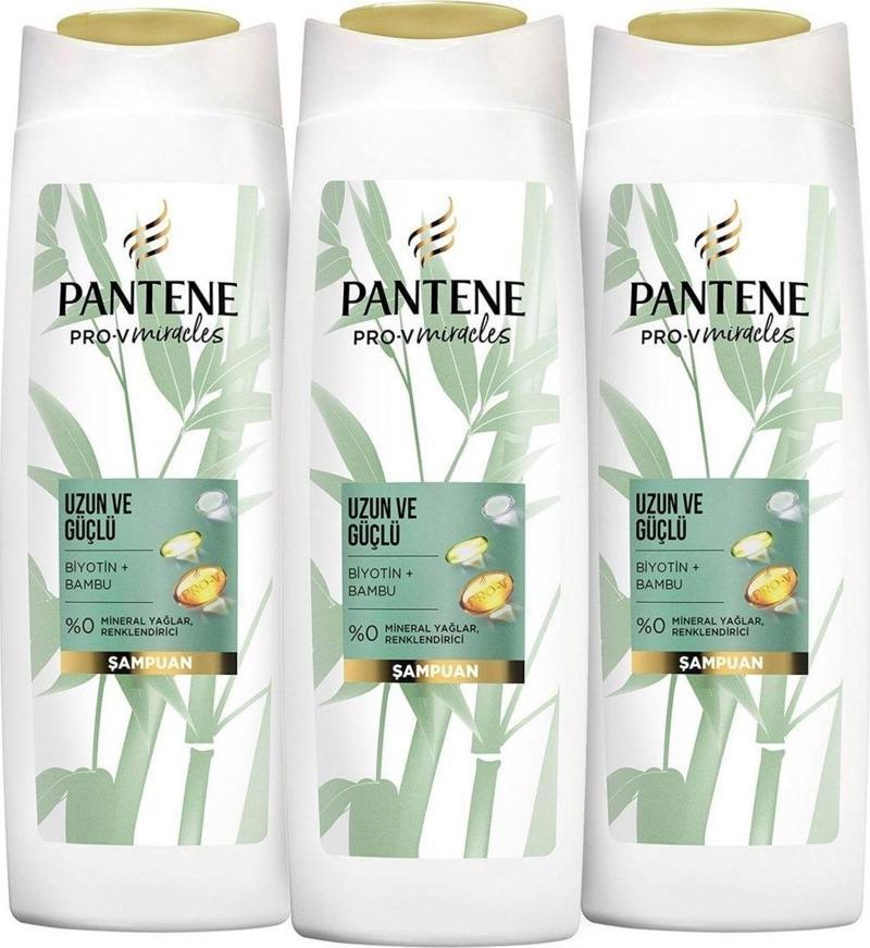 Uzun Ve Güçlü Saçlar Bambu Biyotinli Şampuan 350 Ml X 3 Adet
