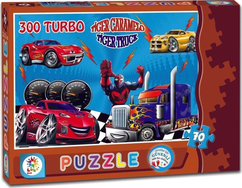 LC7145 TURBO TAŞITLAR 70 PARÇA KUTU PUZZLE