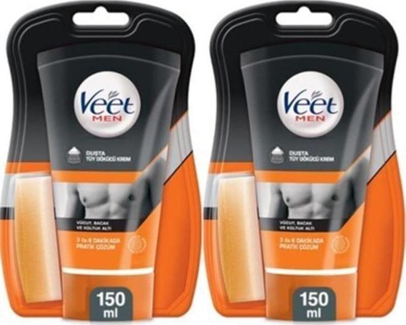 Erkeklere Özel Duşta Tüy Dökücü Krem 150ml X 2 Adet