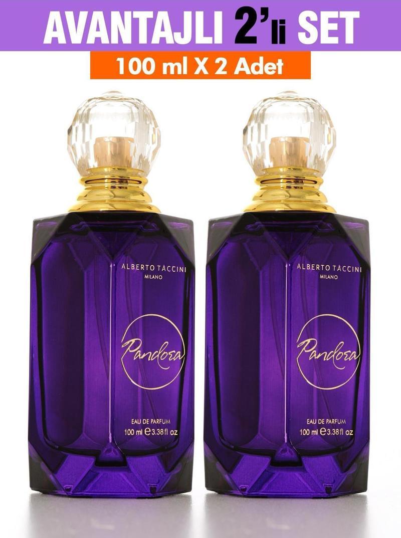 2'Li Set Alberto Taccini PANDORA Kadın Parfümü -100 ml