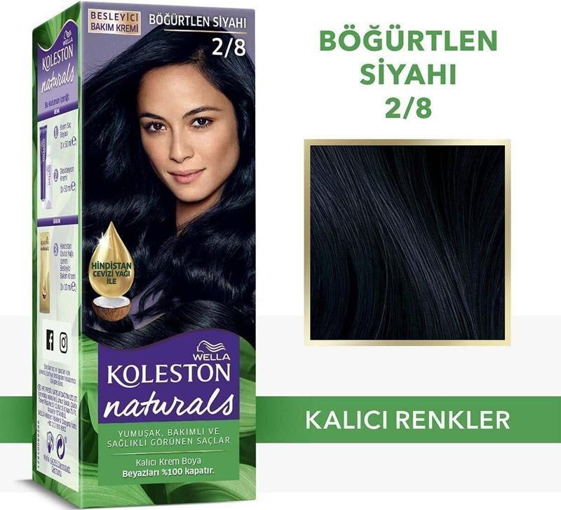 Naturals Saç Boyası 2/8 Böğürtlen Siyahı