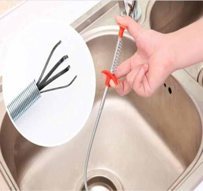  Paslanmaz Çelik Esnek Lavabo Tıkanıklığı Açıcı Tel