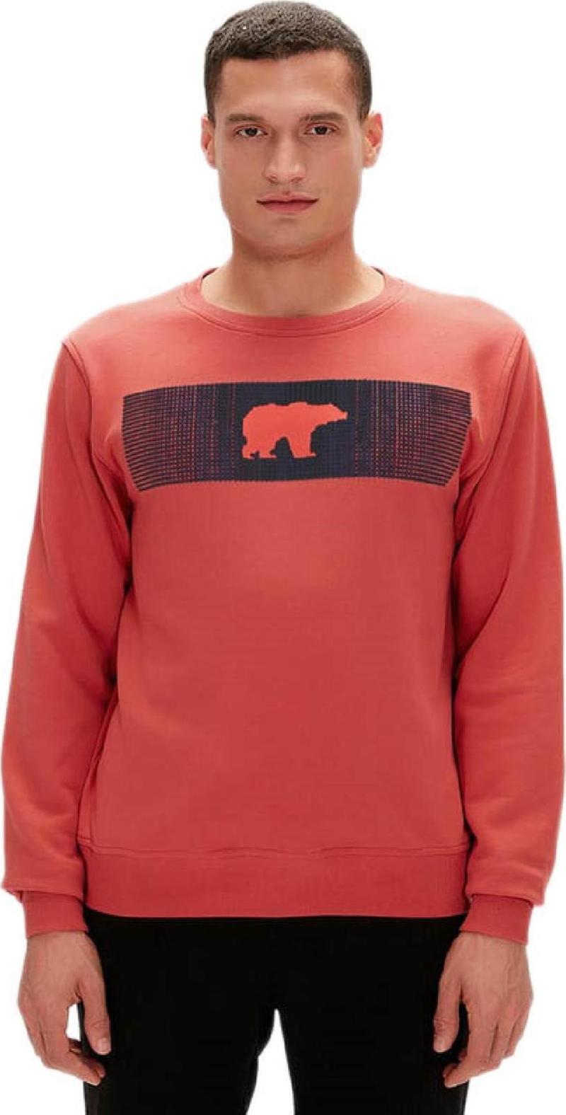 19.02.12.007 Fancy Crewneck 3D Mercan Erkek Sweatshirt