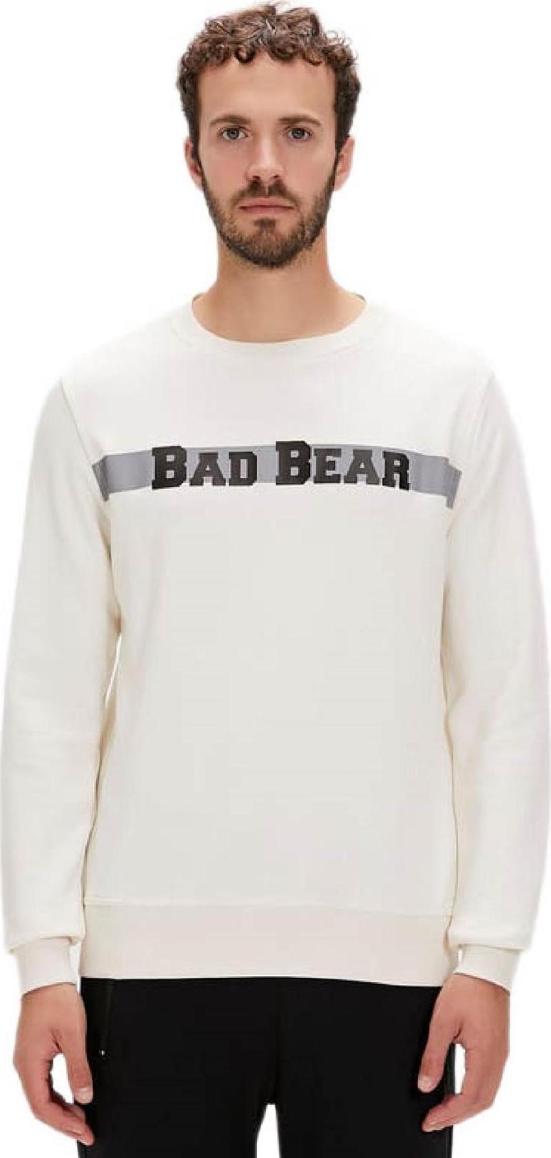 23.02.12.021 Reflect Bear Kırık Beyaz Erkek Sweatshirt