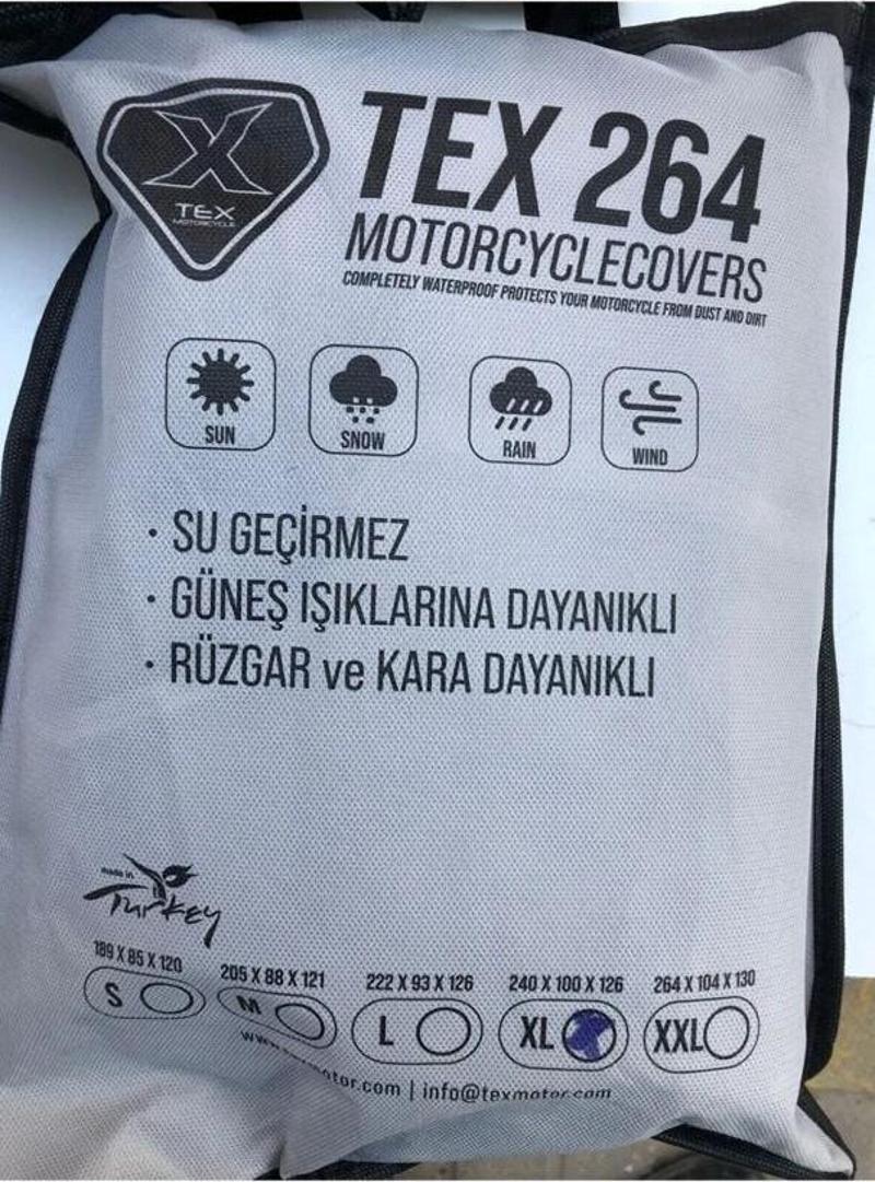 XBYC 264 Motosiklet Ve Bisiklet Brandası Su geçirmez Kalın Kumaş L Beden