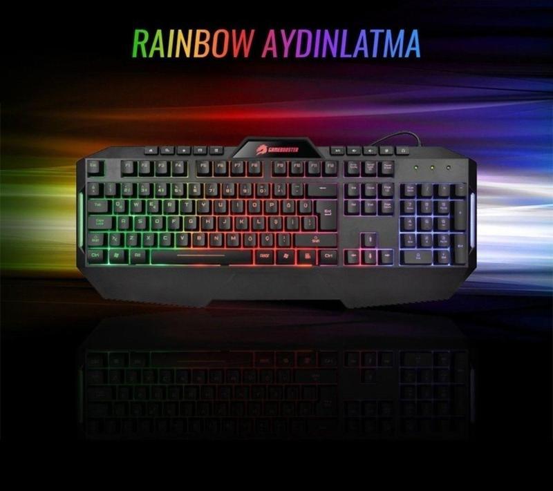 G59k Frontier Rainbow Aydınlatmalı Membrane Gaming Klavye Gb-g59k