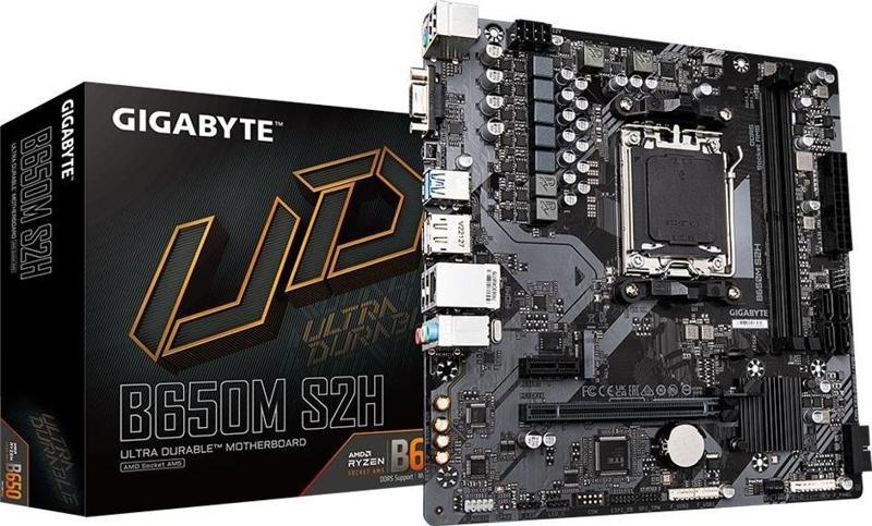 GIGABYTE B650M S2H AMD AM5 DDR5 Micro ATX Anakart