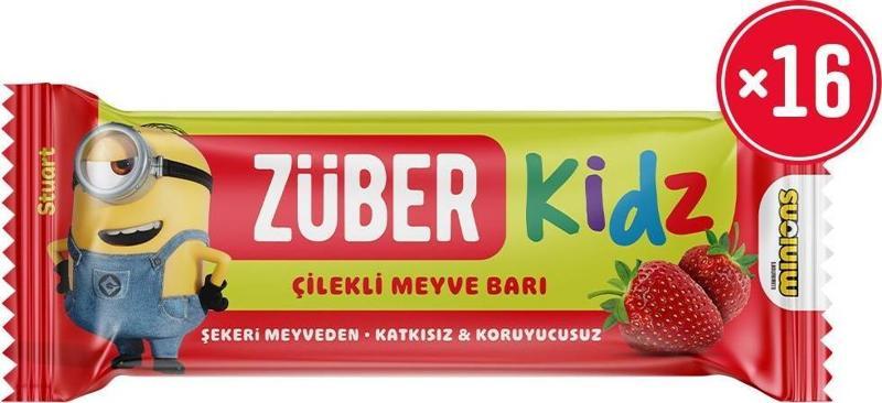 Kidz Çilekli Meyve Bar 25g X 16 Adet