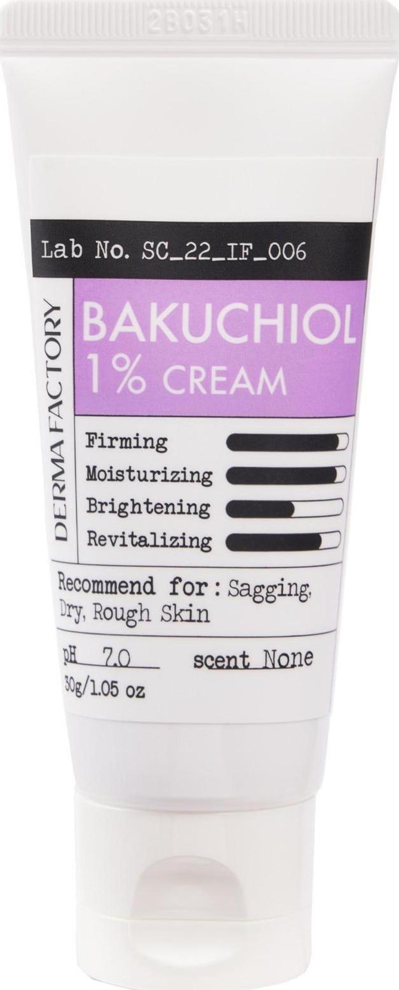 Kırışıklık ve Canlılık Bakım Kremi %1 Bakuchiol Krem Derma Factory Bakuchiol %1 Cream 30 GR