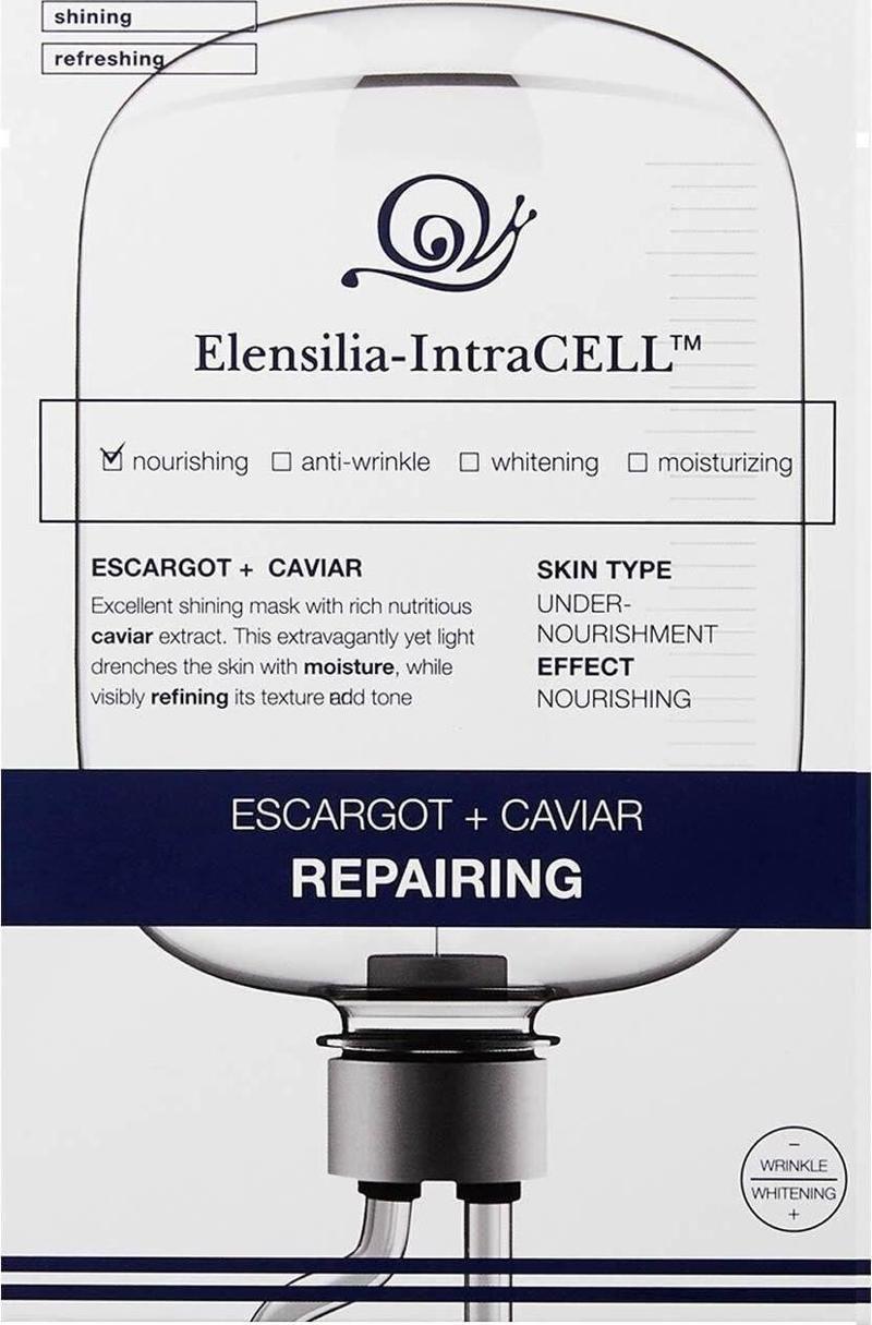 Escargot  Havyar Onarıcı Nemlendirici Yaprak Maske Intracell Caviar Repairing Mask