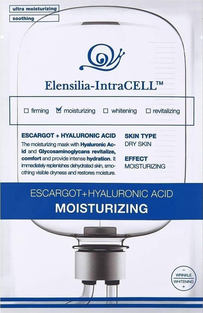 Escargot + Hyaluronik Asit Yoğun Nemlendirici Yaprak Maske Intracell Hyaluronic Acid Mask