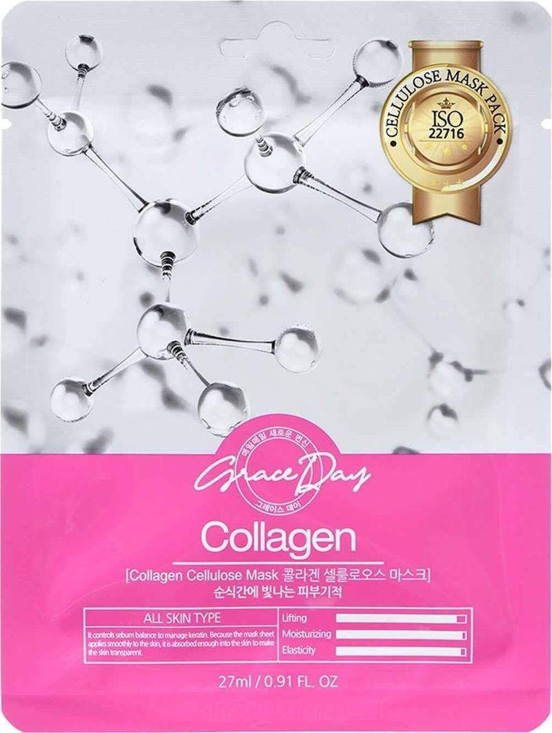 Kırışıklık Karşıtı Kolajen Selüloz Maske Collagen Mask