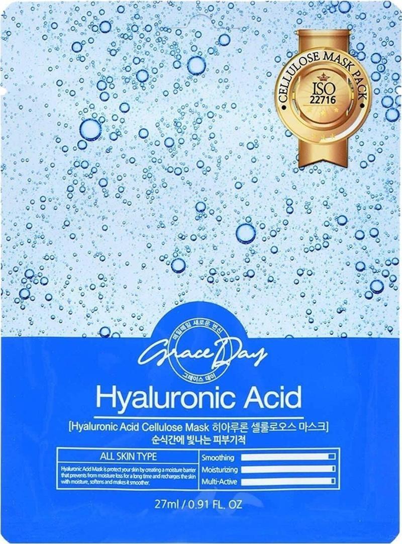 Nemlendirici Selüloz Hyalüronik Asit Maske Hyaluronic Acid Mask 8809446653182, One Size