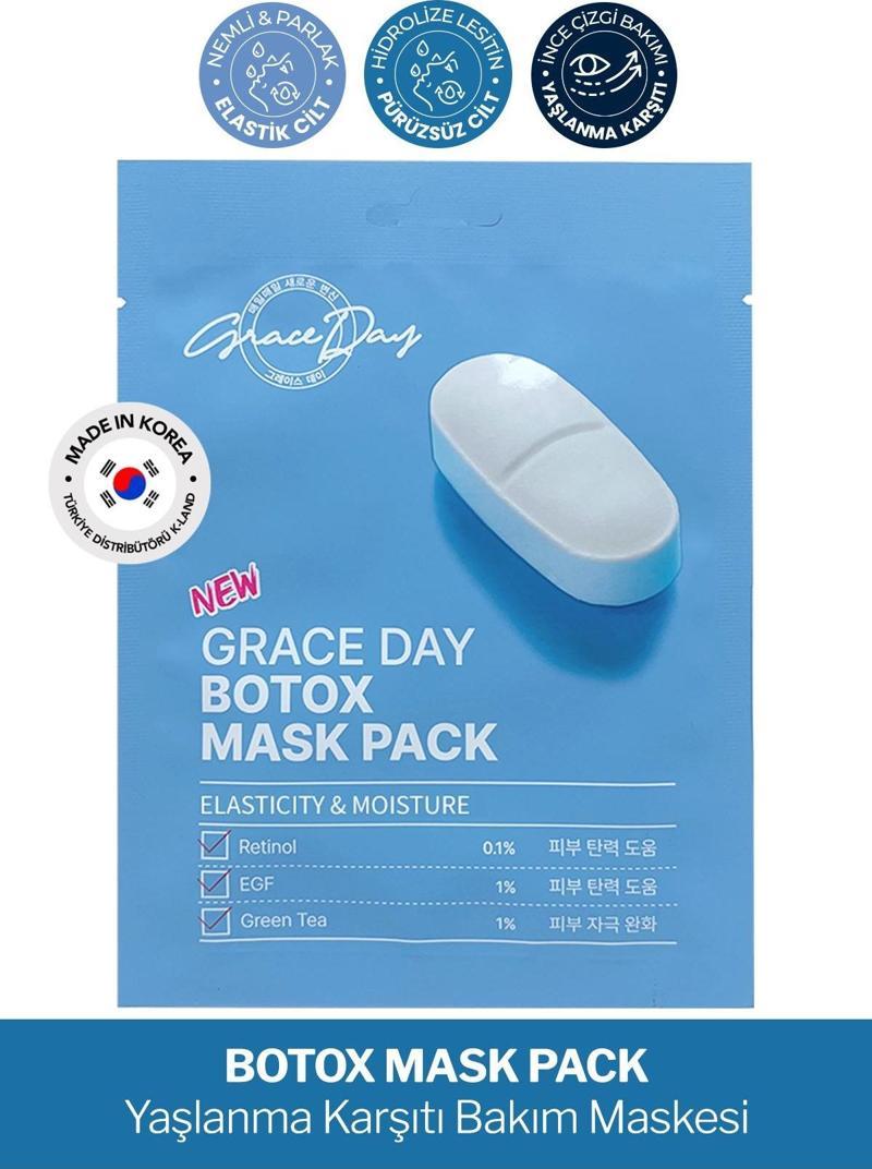 Retinol ve EGF İçeren Sıkılaştırıcı Botoks Maske Grace Day BOTOX Mask Pack